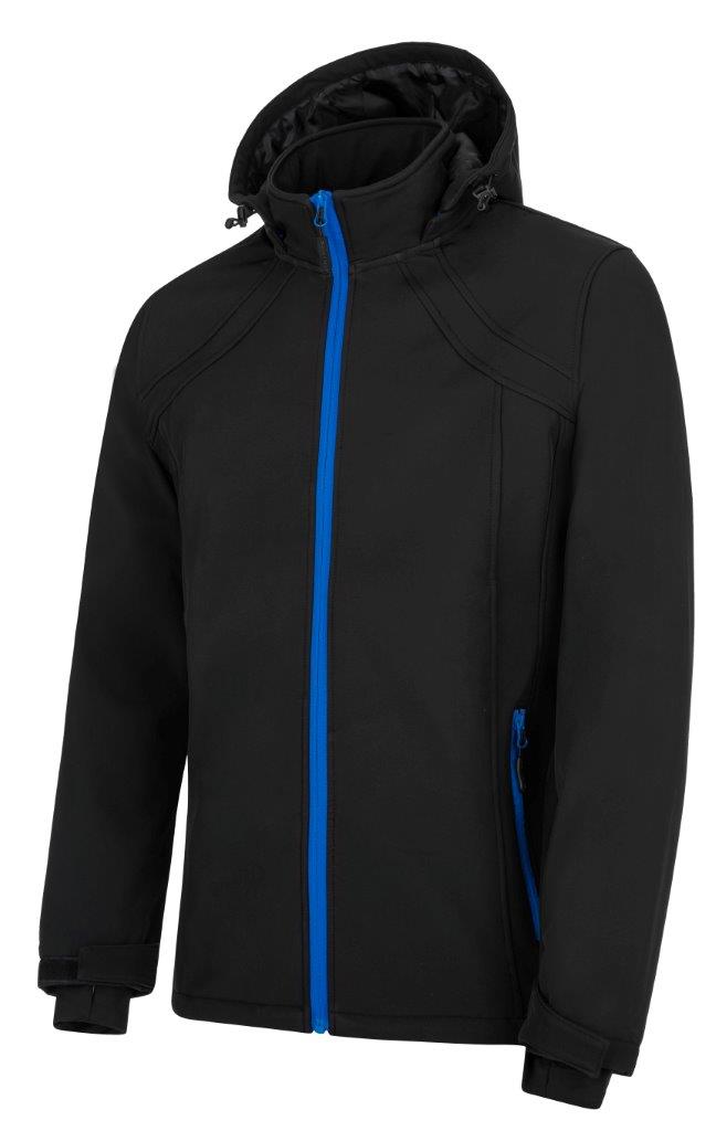 TARA SOFTSHELL NŐI KABÁT fekete kék 2XL