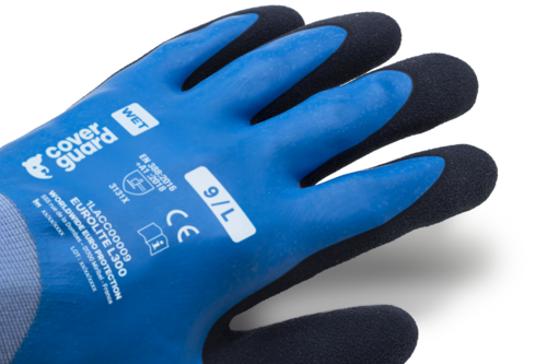 EUROLITE L300 KÉK DUPLÁN MÁRTOTT LATEX KESZTYŰ_8 - Image 3