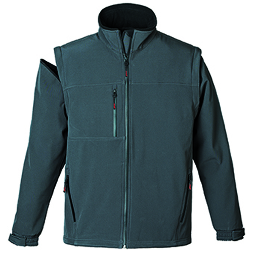YANG 2/1 LEVEHETŐ UJJÚ FÉRFI SOFTSHELL KABÁT SZÜRKE_L - Image 3