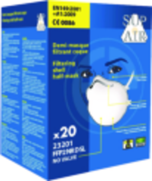 FFP2SL NR D CSÉSZE FORMÁJÚ PORMASZK - Image 4