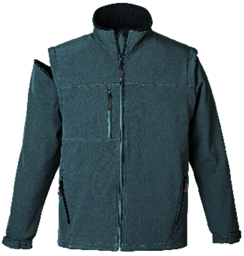 YANG 2/1 LEVEHETŐ UJJÚ FÉRFI SOFTSHELL KABÁT SZÜRKE_L