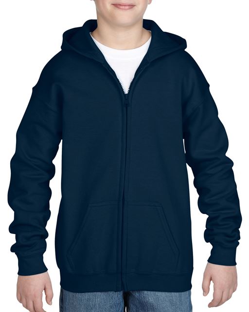 HEAVY BLEND™ YOUTH FULL ZIP HOODED SWEATSHIRT - Image 7