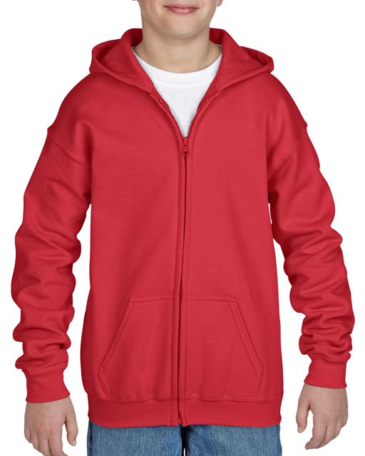 HEAVY BLEND™ YOUTH FULL ZIP HOODED SWEATSHIRT - Image 4