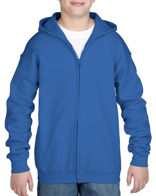 HEAVY BLEND™ YOUTH FULL ZIP HOODED SWEATSHIRT - Image 5