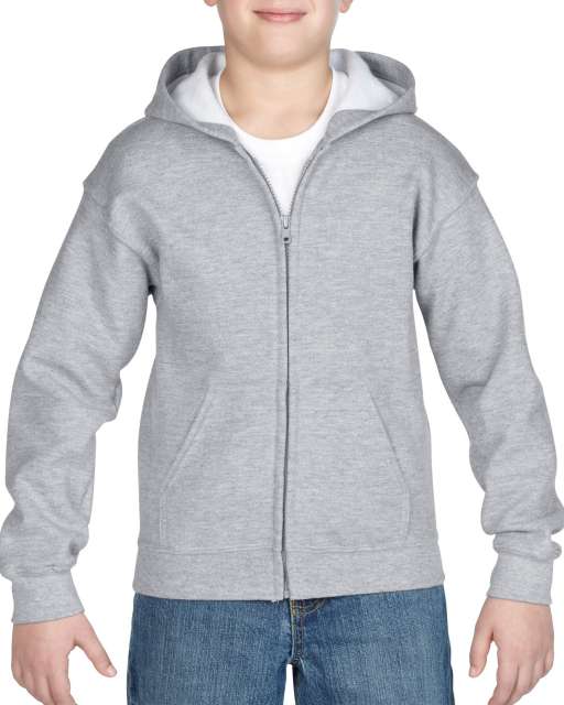 HEAVY BLEND™ YOUTH FULL ZIP HOODED SWEATSHIRT - Image 6