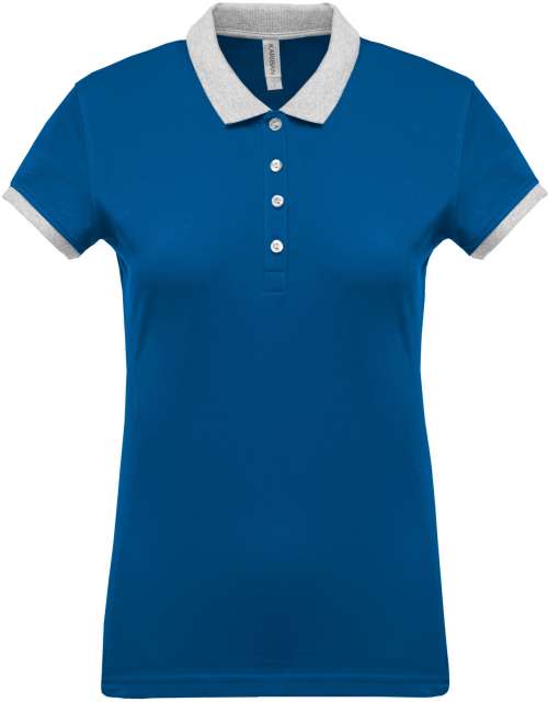 LADIES’ TWO-TONE PIQUÉ POLO SHIRT - Image 6