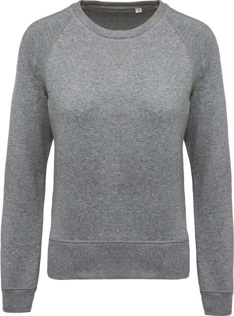 LADIES’ ORGANIC COTTON CREW NECK RAGLAN SLEEVE SWEATSHIRT - Image 6