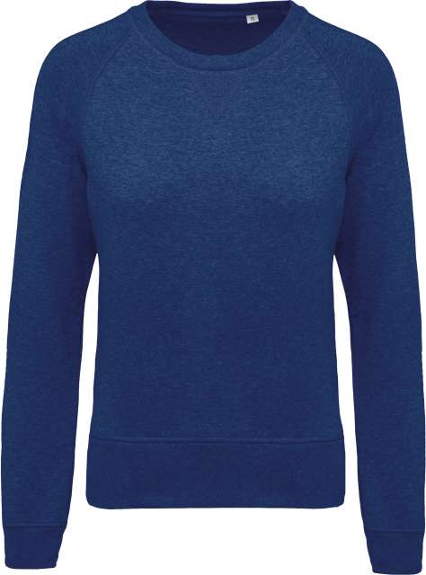 LADIES’ ORGANIC COTTON CREW NECK RAGLAN SLEEVE SWEATSHIRT - Image 8