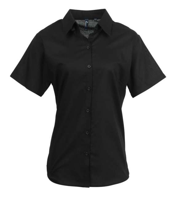 WOMEN'S SHORT SLEEVE SIGNATURE OXFORD BLOUSE - Image 3