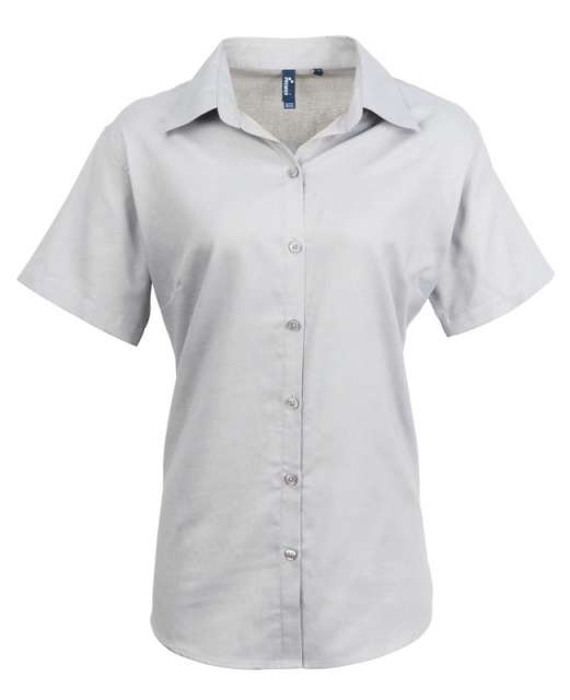 WOMEN'S SHORT SLEEVE SIGNATURE OXFORD BLOUSE - Image 5