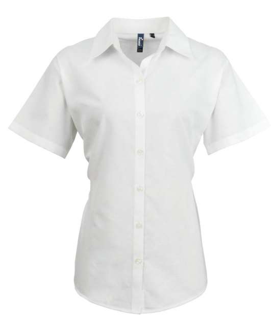 WOMEN'S SHORT SLEEVE SIGNATURE OXFORD BLOUSE - Image 4