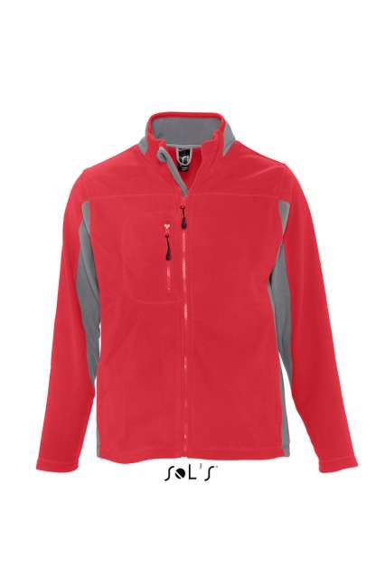 SOL'S NORDIC - MEN’S TWO-COLOUR ZIPPED FLEECE JACKET - Image 3