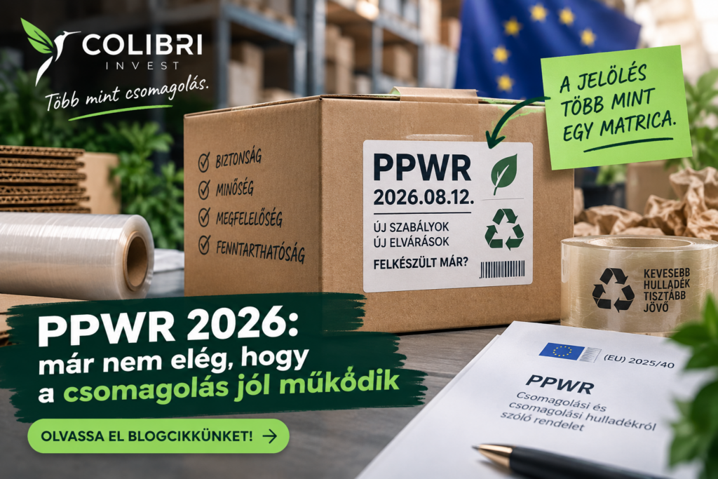 PPWR 2026: már nem elég, hogy a csomagolás jól működik